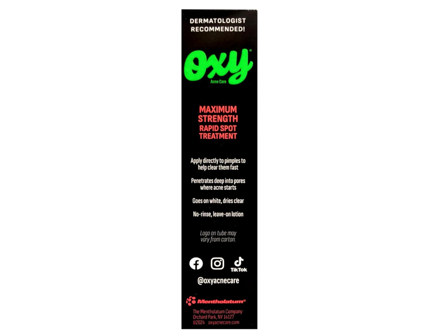 OXY Acne Medication Maximum Action Spot Treatment 0.82 oz (Pack of 3)