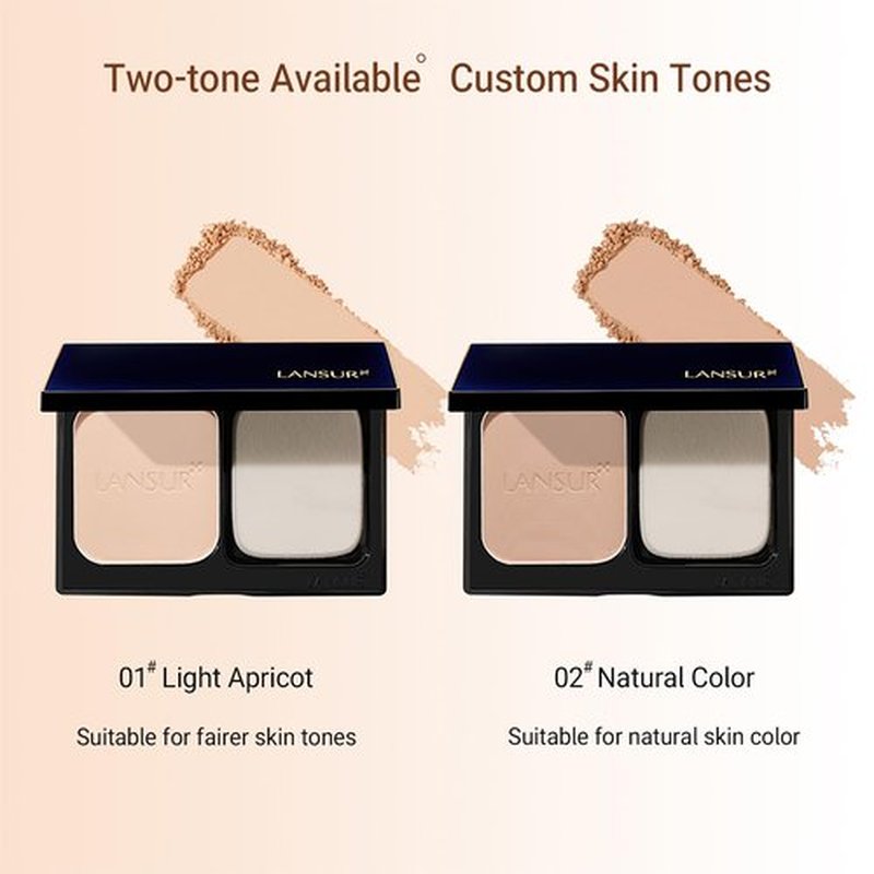 Face Powder-Matte Pressed Powder, Lightweight, Blurs Imperfections and Pores, Longwear Sets Makeup, Suitable for Use on The Go (02 NATURAL, 0.42oz)
