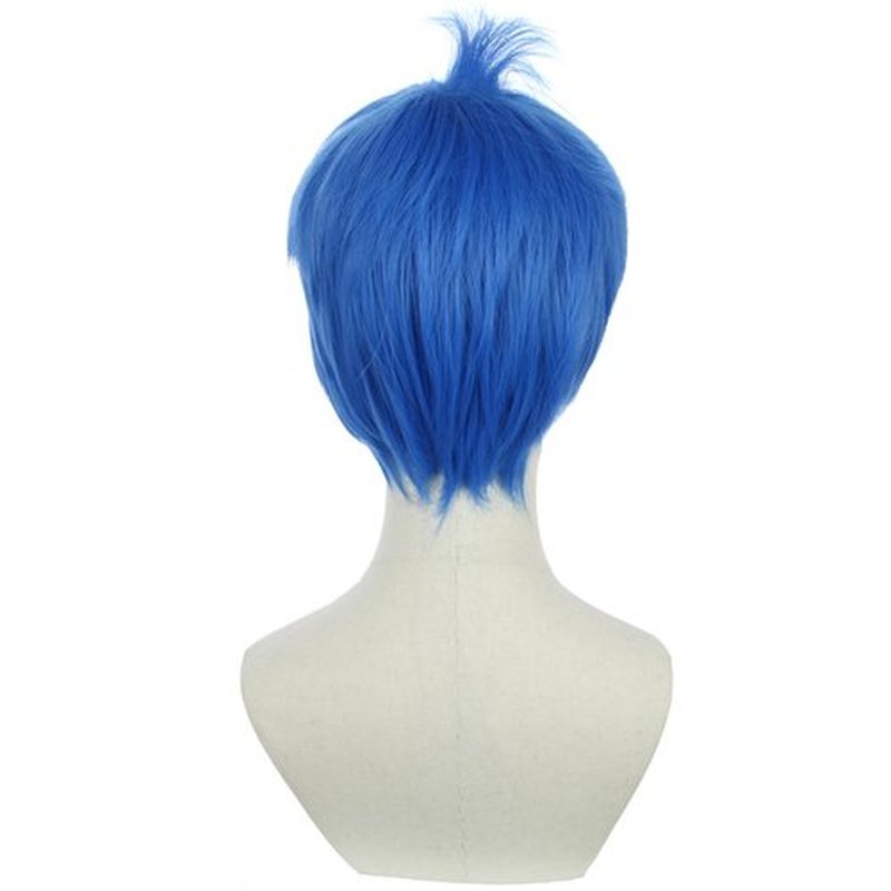 BERON Blue Bob Costume Wigs Girls Short Straight Hair Wig with Bangs Little Girls Small Net Movie Cosplay Animal Use Wigs Wig Cap Include