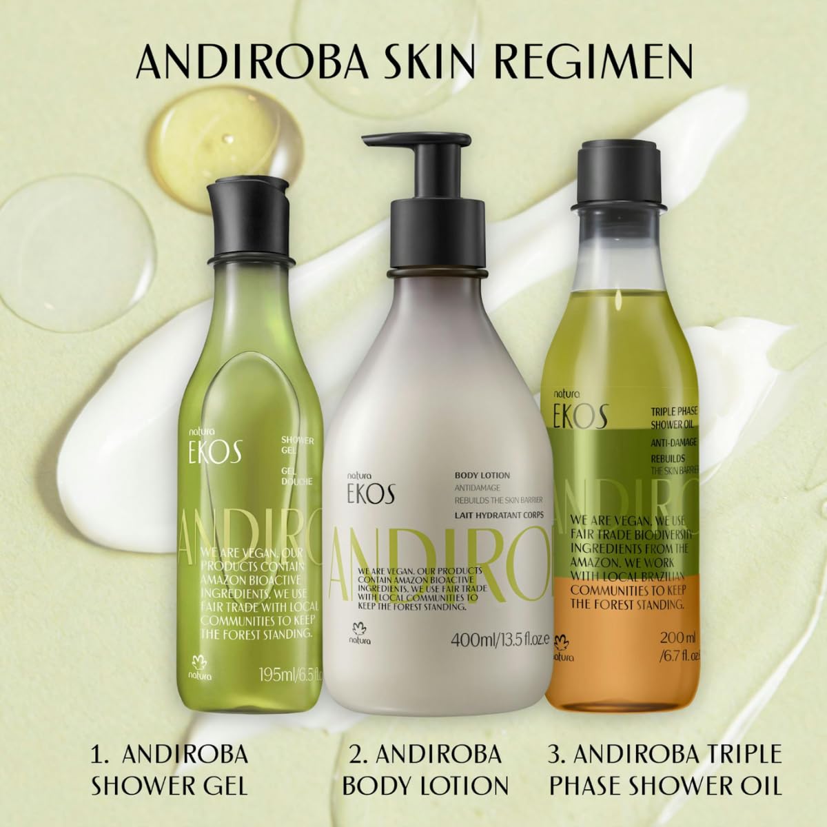 natura - Ekos Castanha (Brazil Nut) Renourishing Body Lotion - Anti-Dryness - Deep Skin Hydration Moisturizer - Vegan Skin Care - Brazilian Beauty Secrets - Self Care & Body Care - 13.5 fl oz (400ml)