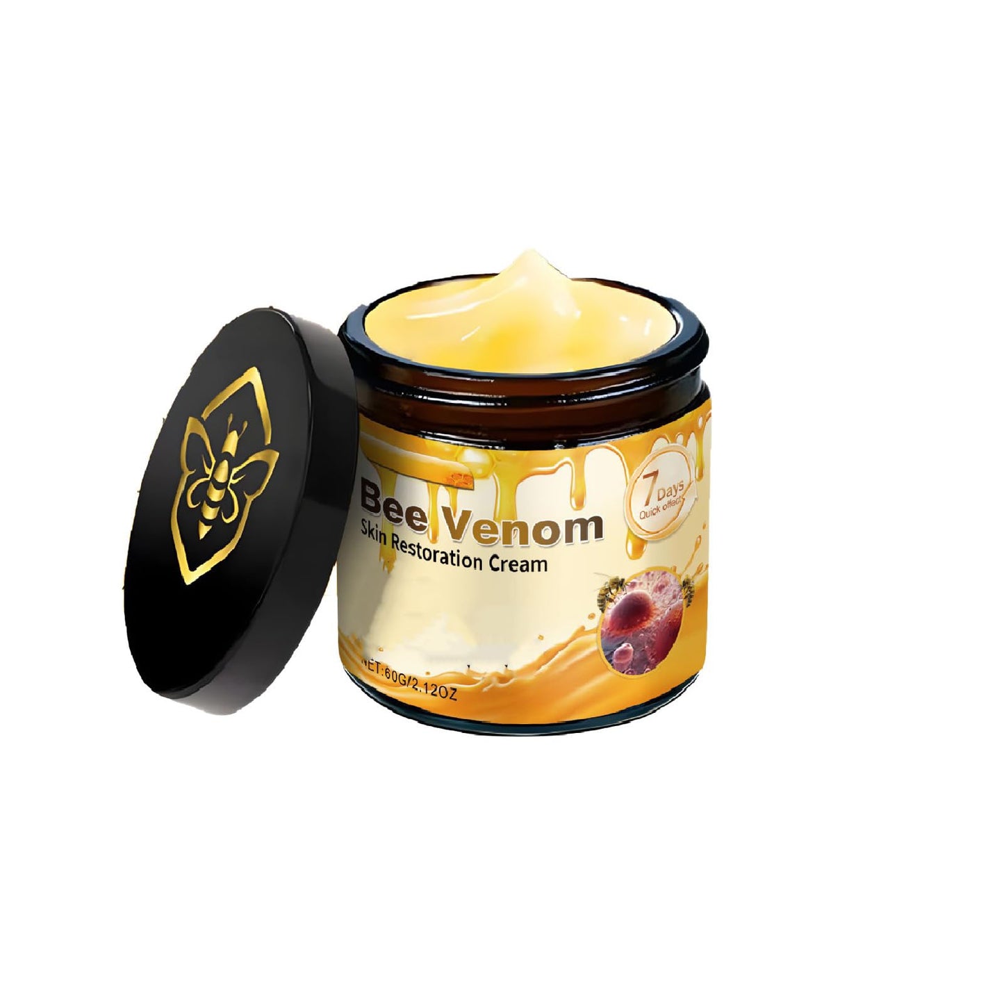 Bee Venom Skin Treatment Cream, Natural Moisturizing Firming Wrinkle Removal Anti-Aging Comprehensive Bee Venom Cream for All Skin.(1 Pcs)