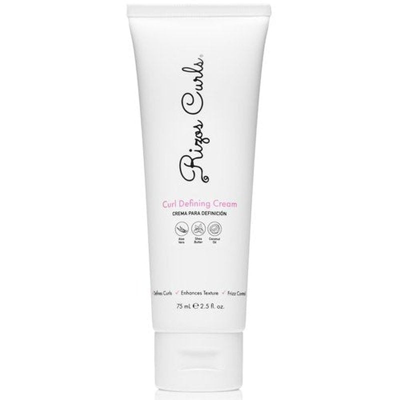 Rizos Curls Travel Curl Defining Cream, Enhance Waves, Curls & Coils, Soft Hold for Weightless Volume, Moisturizing for Frizz-Free Shine with Aloe Vera, Coconut Oil & Shea Butter, 2.5 oz