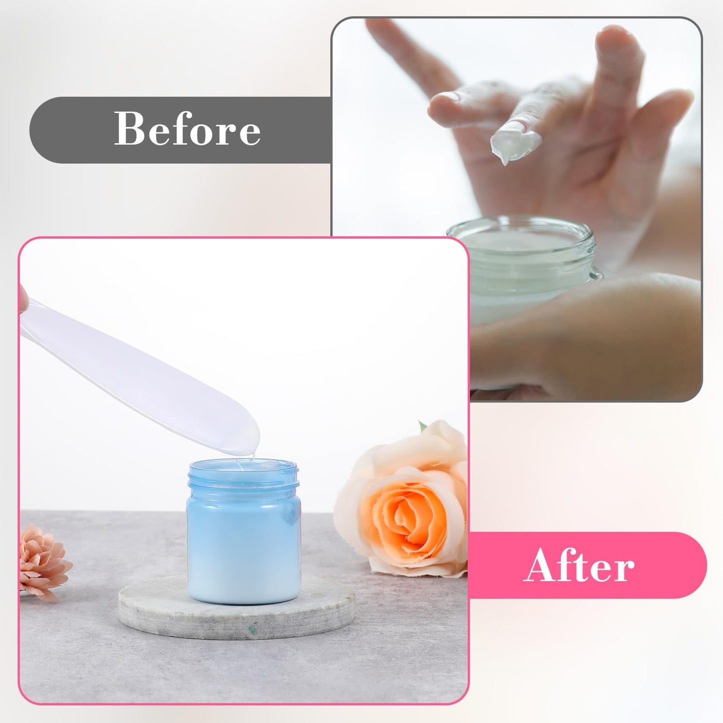 Abeillo 10 Pcs Plastic Cosmetic Spatula Large Makeup Spatula Plastic Facial Spatulas Body Lotion Applicator Face Mask Spatulas for Skincare and Makeup Application
