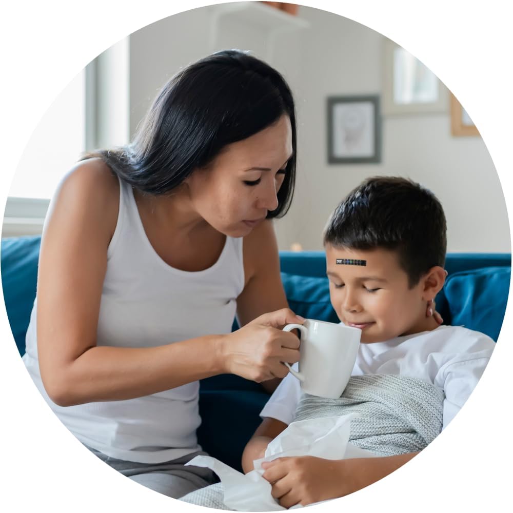 Fast Reading Disposable Forehead Thermometer Strips - Temp-N-Toss for Accurate & Hygienic Baby Temperature Measurement - Easy to Use and Reliable Single-Use Fever Indicator (6)