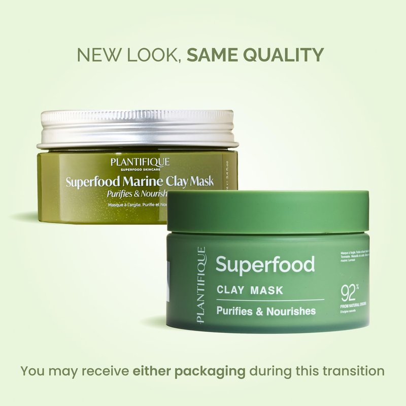 Korean Skincare Clay Mask - Hydrating Avocado & Superfoods Mud Mask for Face & Body | Vegan, 3.4 Oz (Pack of 2)