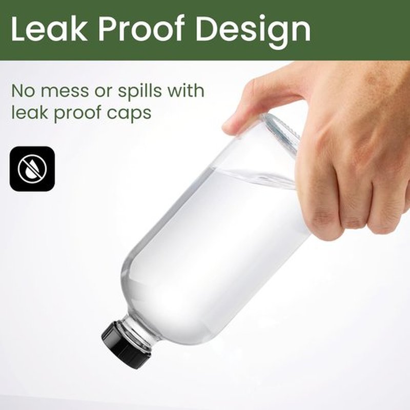 LiBa Glass Spray Bottles for Cleaning 2 Pack, 16 oz Refillable Empty Spray Bottle with Silicone Sleeve for Essential Oils, Hair, Plants, Adjustable Nozzle for Squirt and Mist, Label Sticker Included