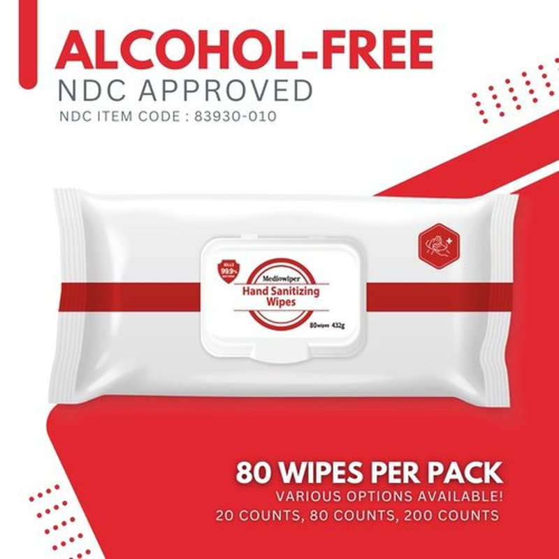 Refreshing Wet Wipes Travel Size Alcohol-Free Wipe Sanitizes/Cleans/Deodorizes Bulk Wipes (80 Wipes (80ct, 1pk))
