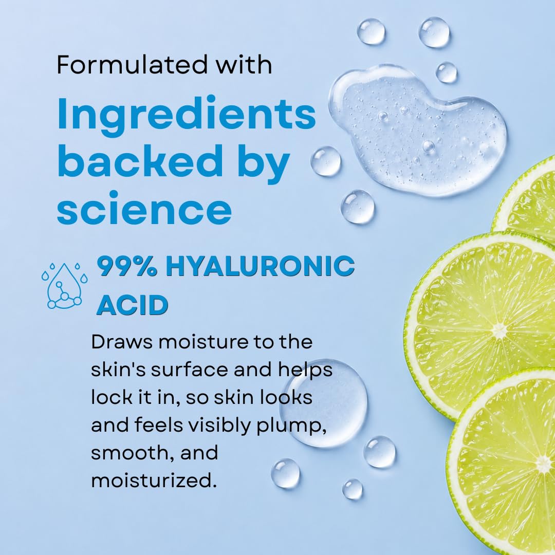 GLEOW New 2024 Pure Hyaluronic Acid Serum for Face - Hydrating Serum for Women - Hyaluronic Acid Pure Face Serum for Women - Face Serum for Dry Skin with Dark Spots 2oz