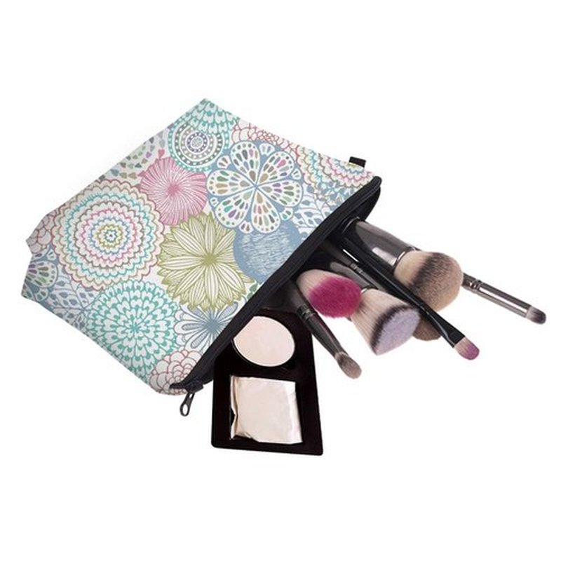 LOOMILOO Cosmetic Bag for Women, Adorable Roomy Makeup Bags Travel Water Resistant Toiletry Bag Accessories Organizer Cute Gifts (mandala 51561)