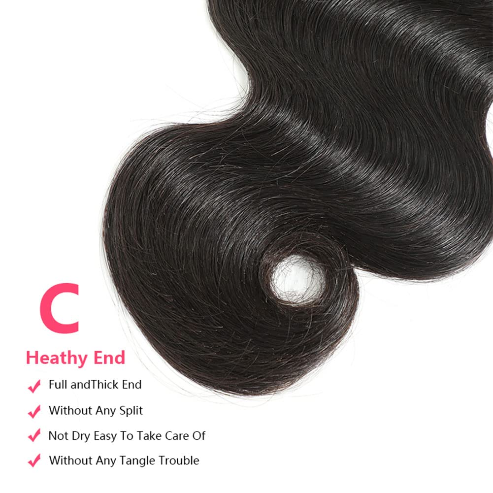 10A Brazilian Body Wave Bundles 32 32 32 Inch Human Hair Bundles 100% Unprocessed Virgin Hair Body Wave 3 Bundles Human Hair Weave Bundles Deals 1B Natural Black