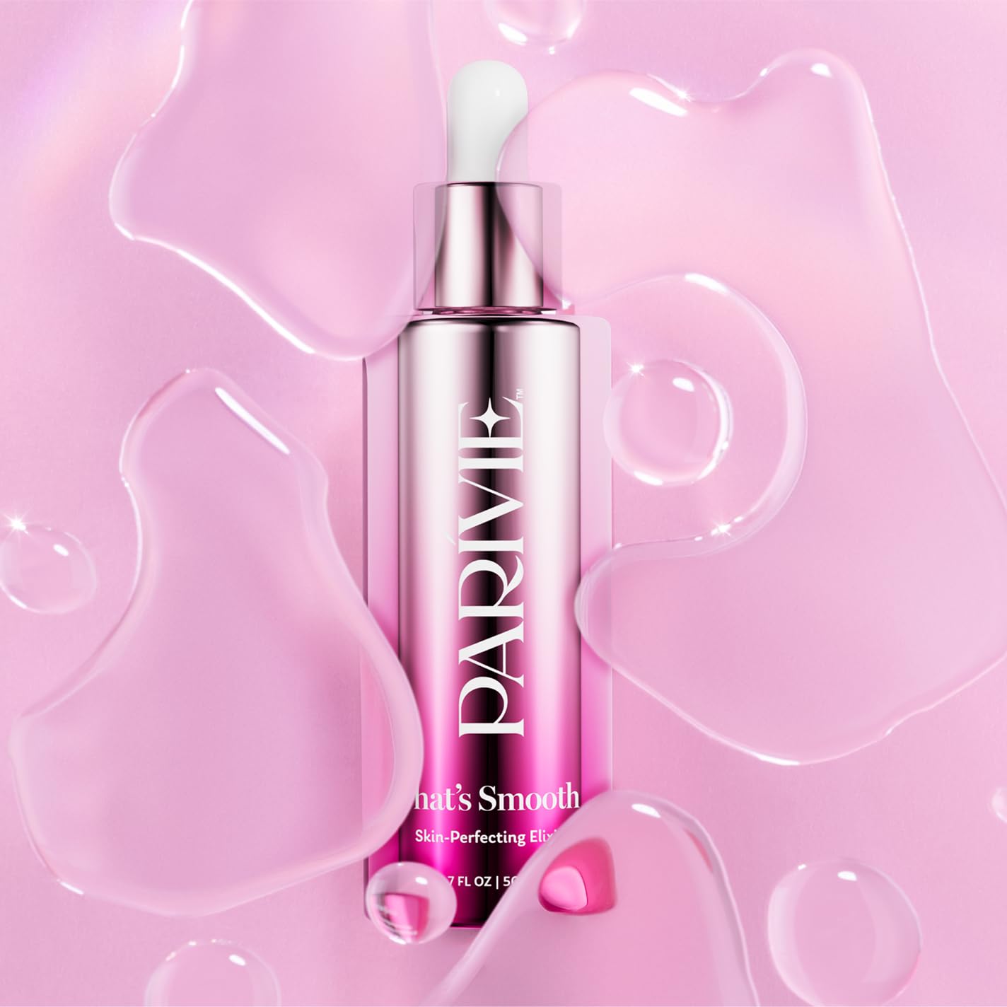 Parivie That’s Smooth Skin-Perfecting Elixir – Lightweight Brightening Essence with AHA Fruit Acids, Beta Glucan & Arginine – Visibly Brightens and Smooths Skin Tone – 1.7 fl oz