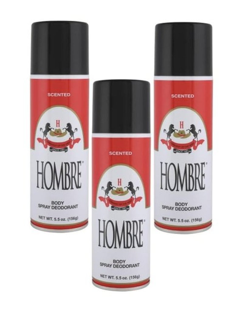 Hombre Red Deodorant Body Spray Classic for Men (3 Pack)