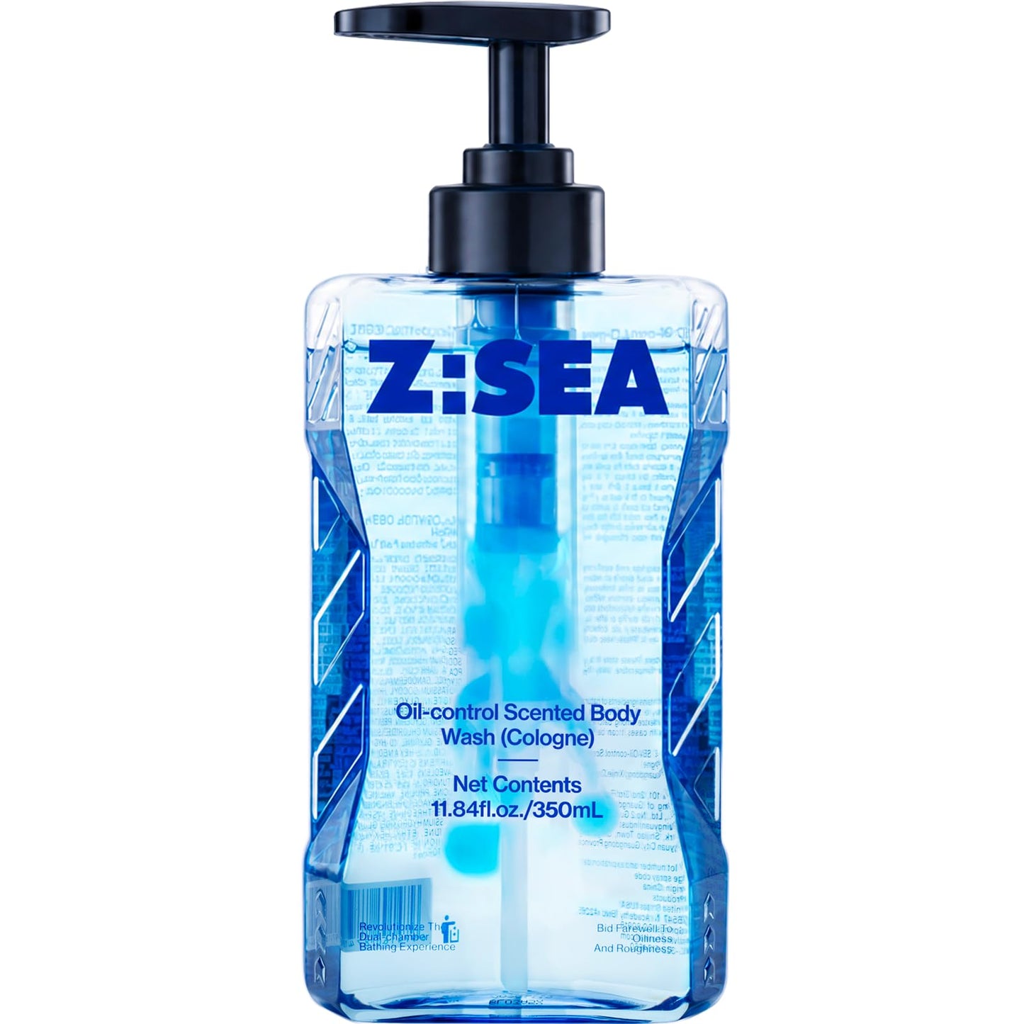 Z:SEA Men's Body Wash with Scent Release Chamber, Long Lasting Cologne Scent, Deep Cleansing, Oil Control & Acne Care - 11.84 fl oz