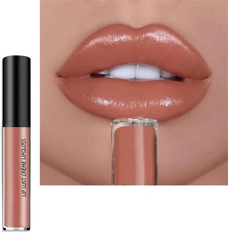 12 Color Cream Lip Gloss, 2025 New Long-Lasting Moisturizing Velvet Lip Lipstick, Waterproof, Non-Fading, Hydrating Lip Tint Natural Jelly Lipstick (03#, 1.3 Fl Oz)