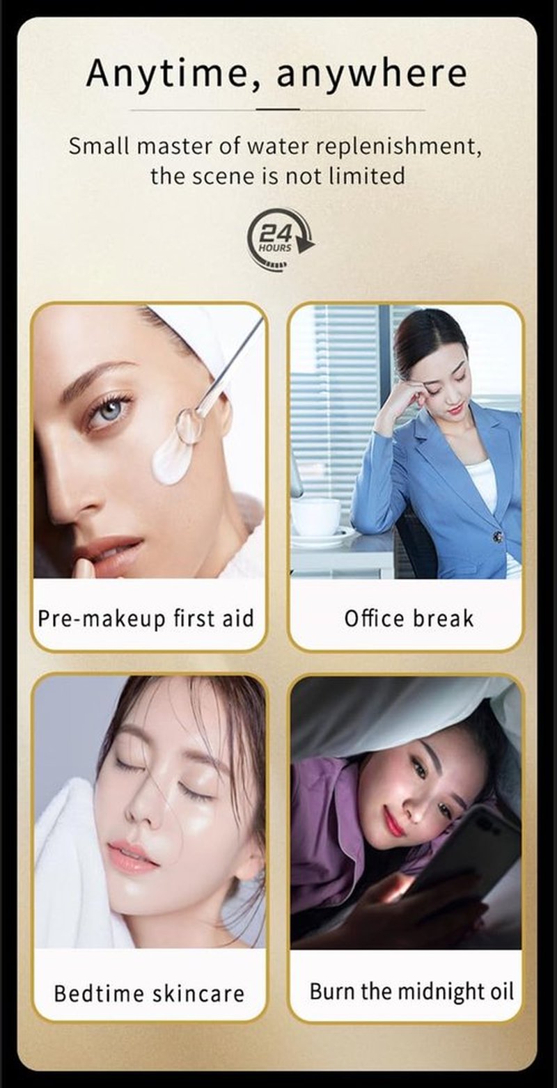 IISDOO Nano Facial Mister Mini Facial Steamer, Portable Ion Face Spray/Ion Humidifier, SPE PEM Technology for Face, Hydrating Skin, Deep Moisturizing, Rechargeable, Pink