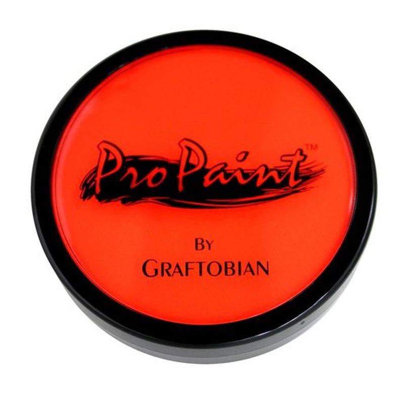 Graftobian Makeup ProPaint Face & Body Paint - Neon Atomic Orange 30ml - Halloween Makeup - Costume Makeup for Adults - Body Paints for Adults - Face Paint Makeup - Skin Paint - Makeup Paint