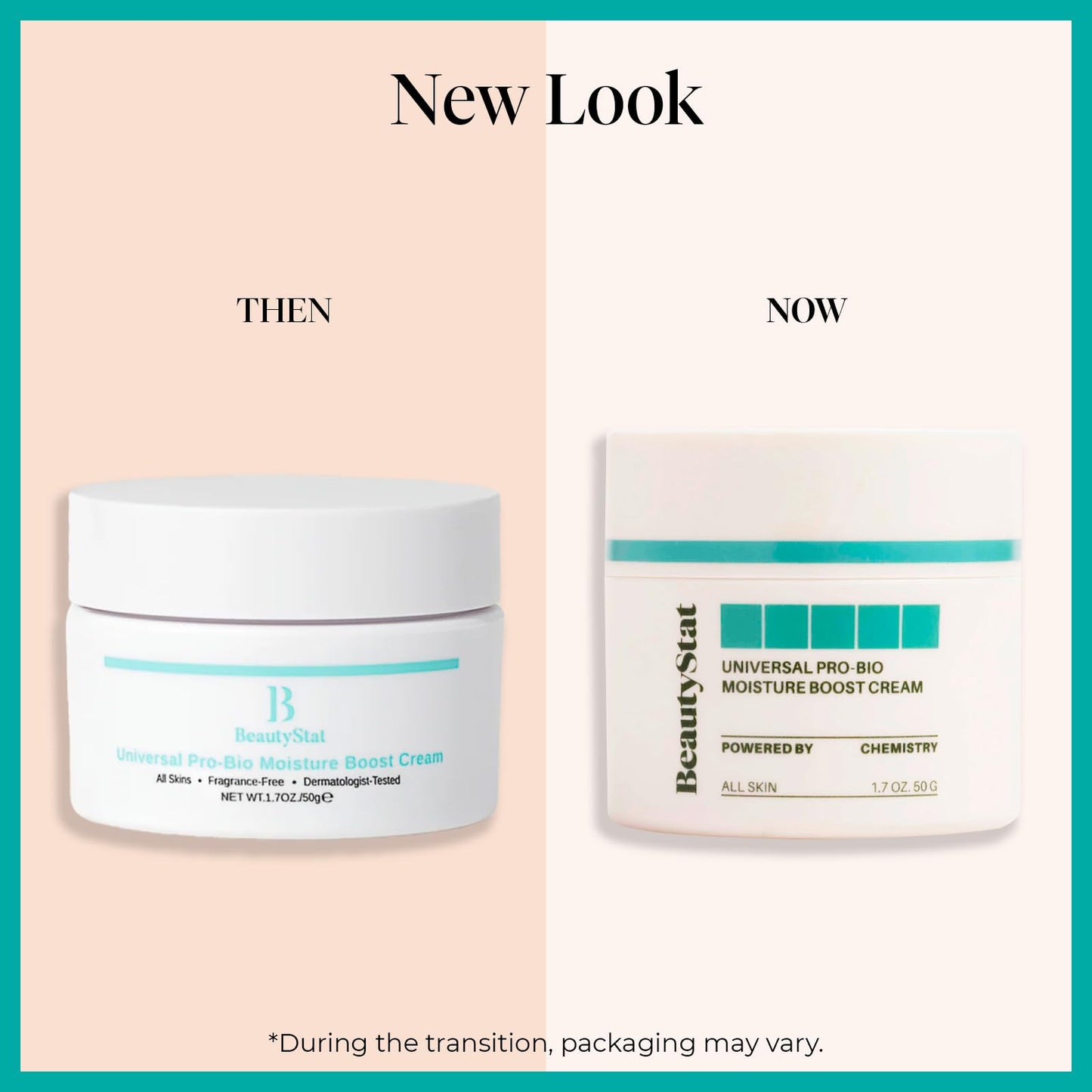 BeautyStat Probiotic 24HR Moisture Boost Cream - Made in the USA - Daily Moisturizer Face Cream with Probiotics, Ceramides, Hyaluronic Acid for Natural Anti Aging, Fine Lines, Wrinkles (1.7oz / 50ml)