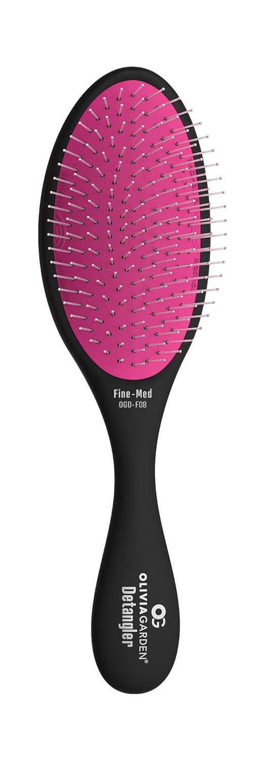 Olivia Garden OG Detangler Brush - Scalp-Massaging, Easy-Clean Design for All Hair Types