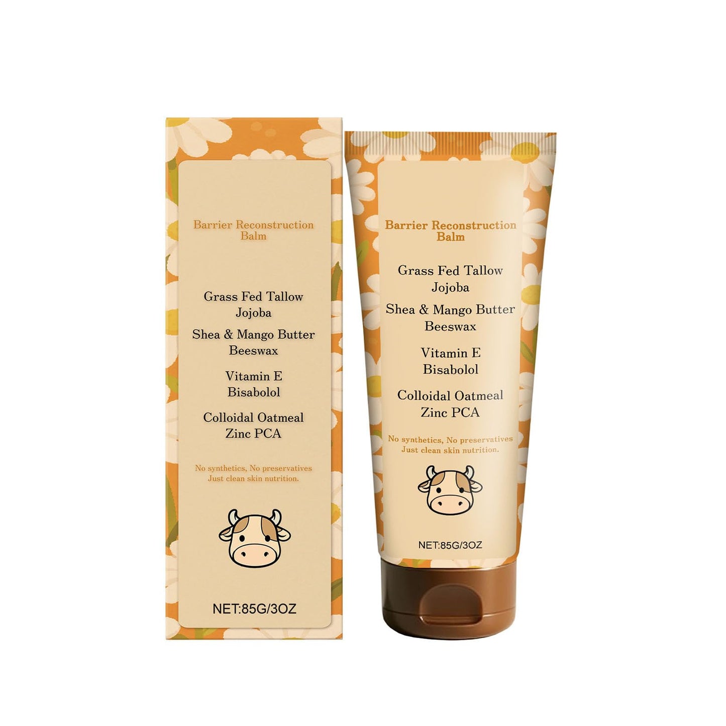 OYKOSE Tallow Glow Balm, Grass Fed Tallow Barrier Support Balm, Beef Tallow For Face Helps Support The Skin’S Natural Barrier