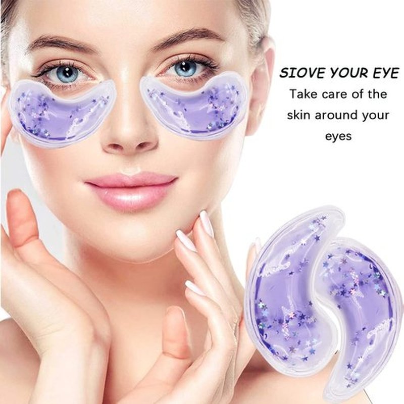 Eye Pad, Gel Eye Pad Cold Eye Mask Hot Cold Compress Reusable Gel Eye Pads Treat Eye Swelling