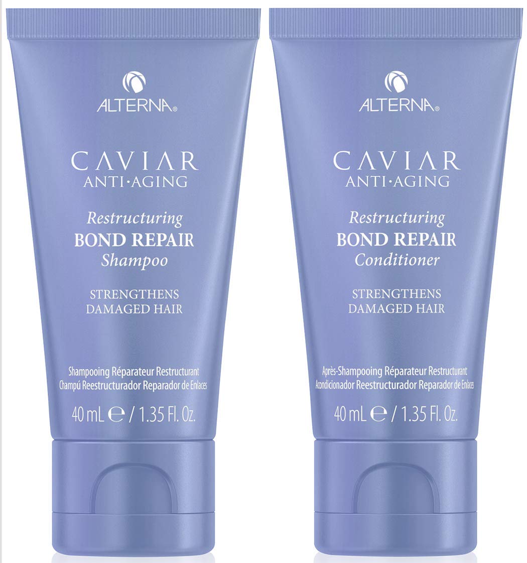 Caviar Anti-Aging Bond Repair Shampoo & Conditioner Set - 1.35 Fl Oz (2 Pack)
