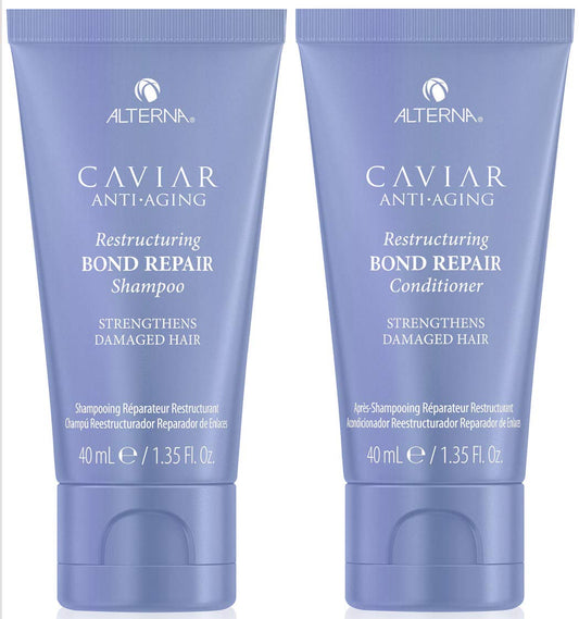 Caviar Anti-Aging Bond Repair Shampoo & Conditioner Set - 1.35 Fl Oz (2 Pack)