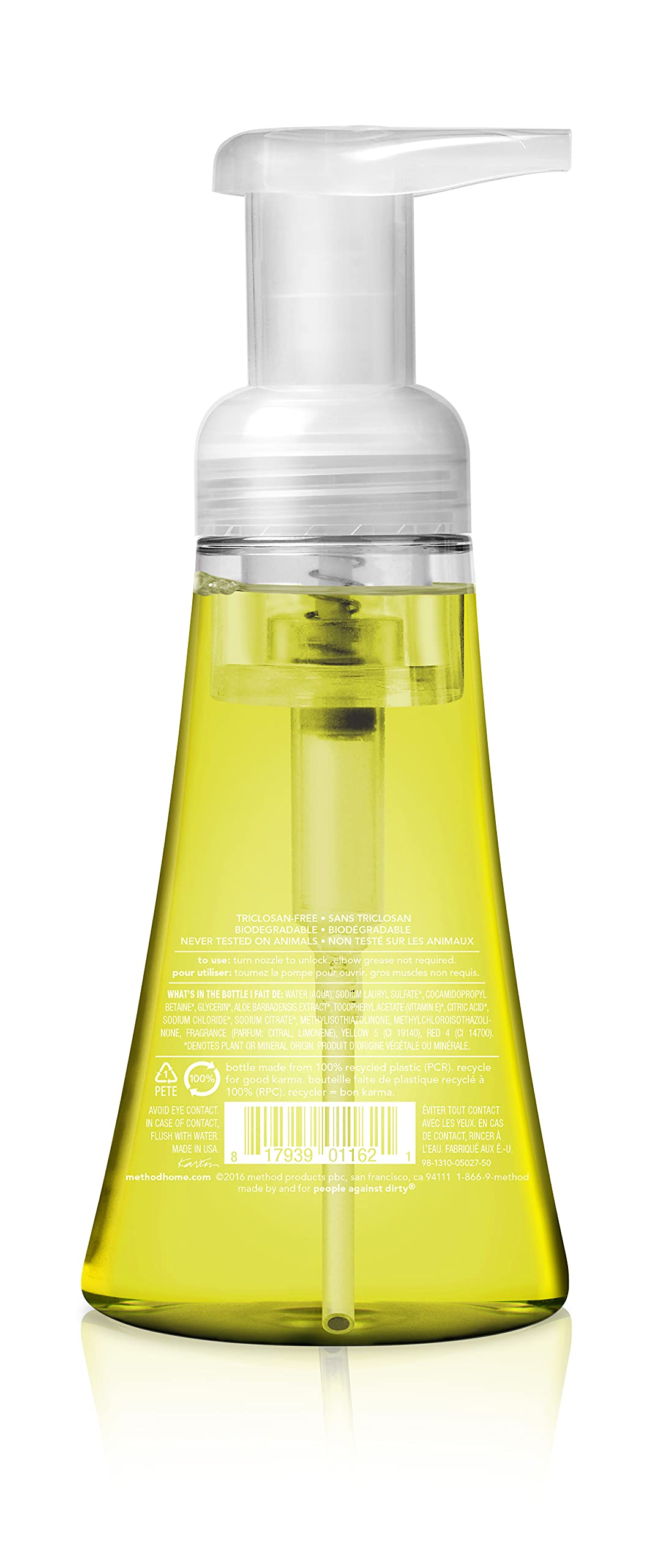 Method Foaming Hand Soap, Lemon Mint, 10 fl oz, 3 Count (Pack of 2)
