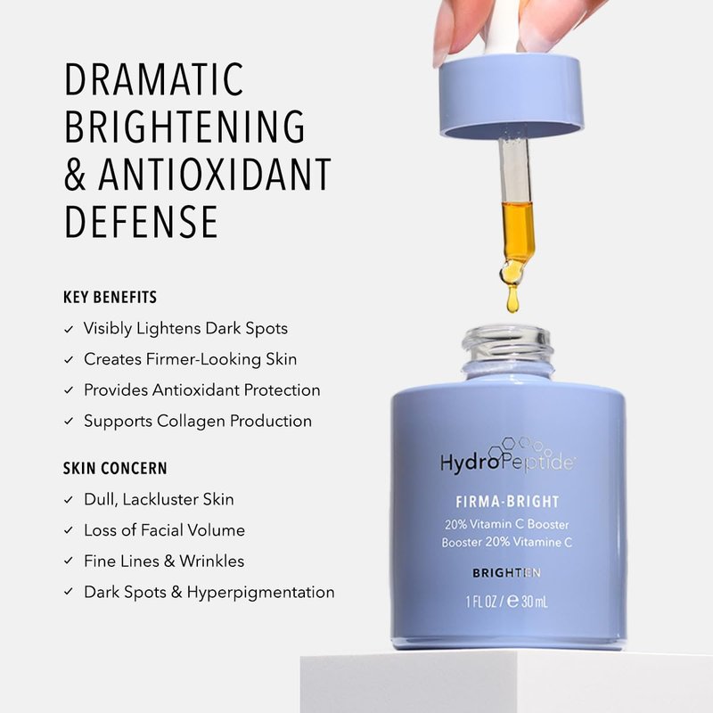 HydroPeptide 20% Vitamin C Booster - Firming & Brightening Serum | 1 Fl Oz