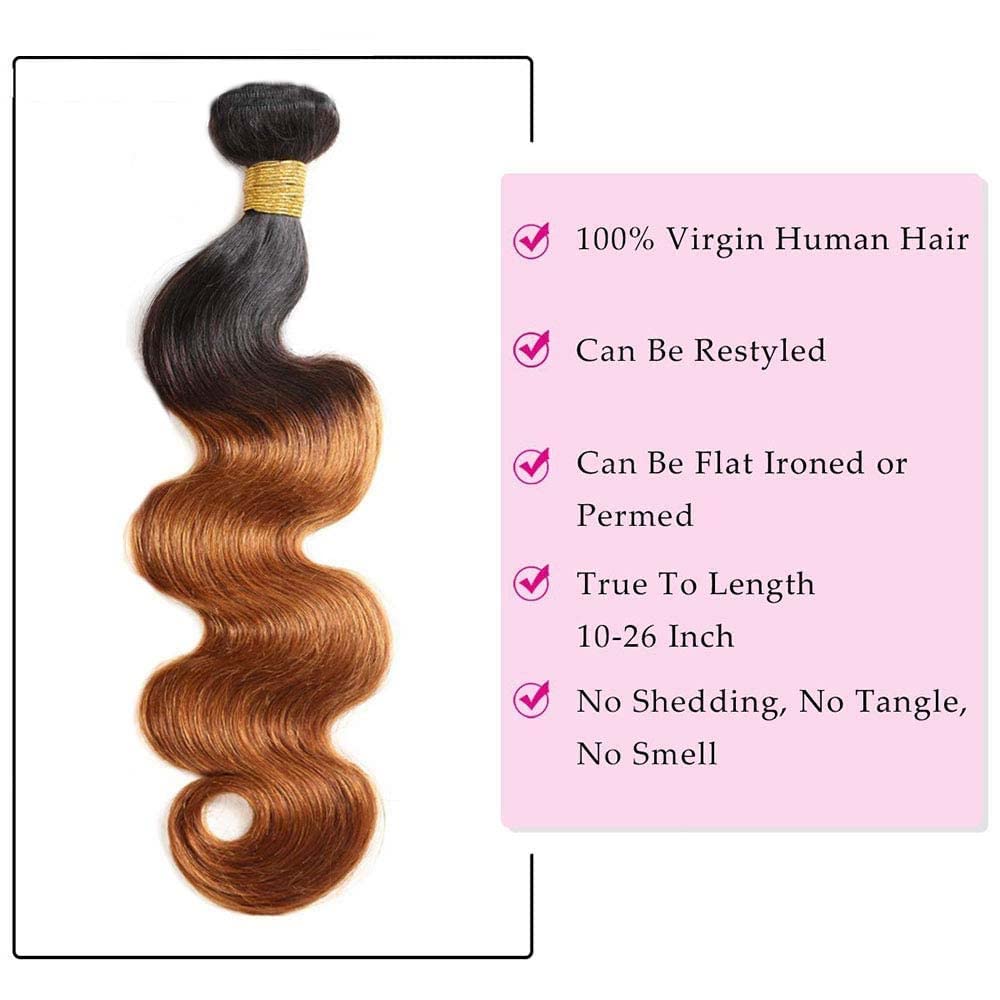 Brown Bundles Human Hair 1B30 Body Wave Human Hair Brown Body Bundles Wet And Wavy Unprocessed Brazilian Virgin Human Hiar Bundles Brown Body Wave Bundles Human Hair 22 22 22 Inch