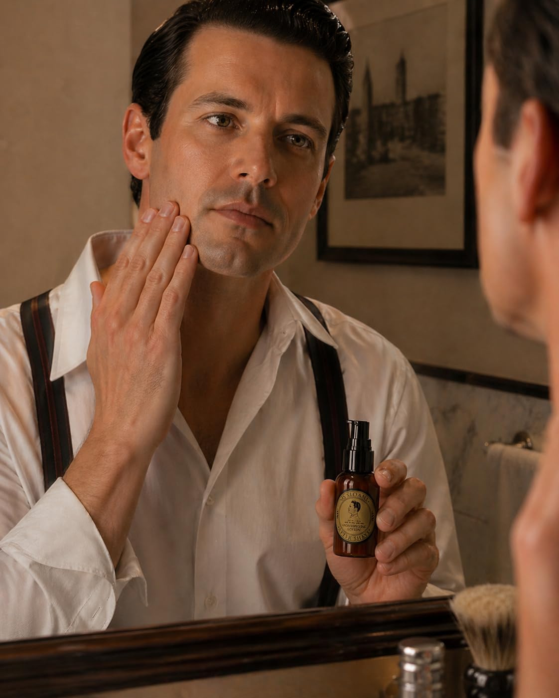 JS Sloane After Shave Moisturizing Lotion for Men – Hydrating Post Shave Balm, Soothes Irritation & Razor Burn, Lightweight Non-Greasy Formula, Classic Fresh Scent – 4 oz