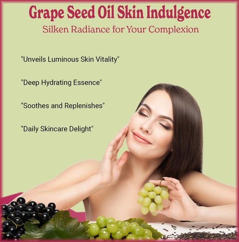 Natural Born Oils Grape Seed Oil, 1 Gallon, Organic, Cold-Pressed, Nutrient-Dense, Deep Skin Nourishment, Hair Revitalization