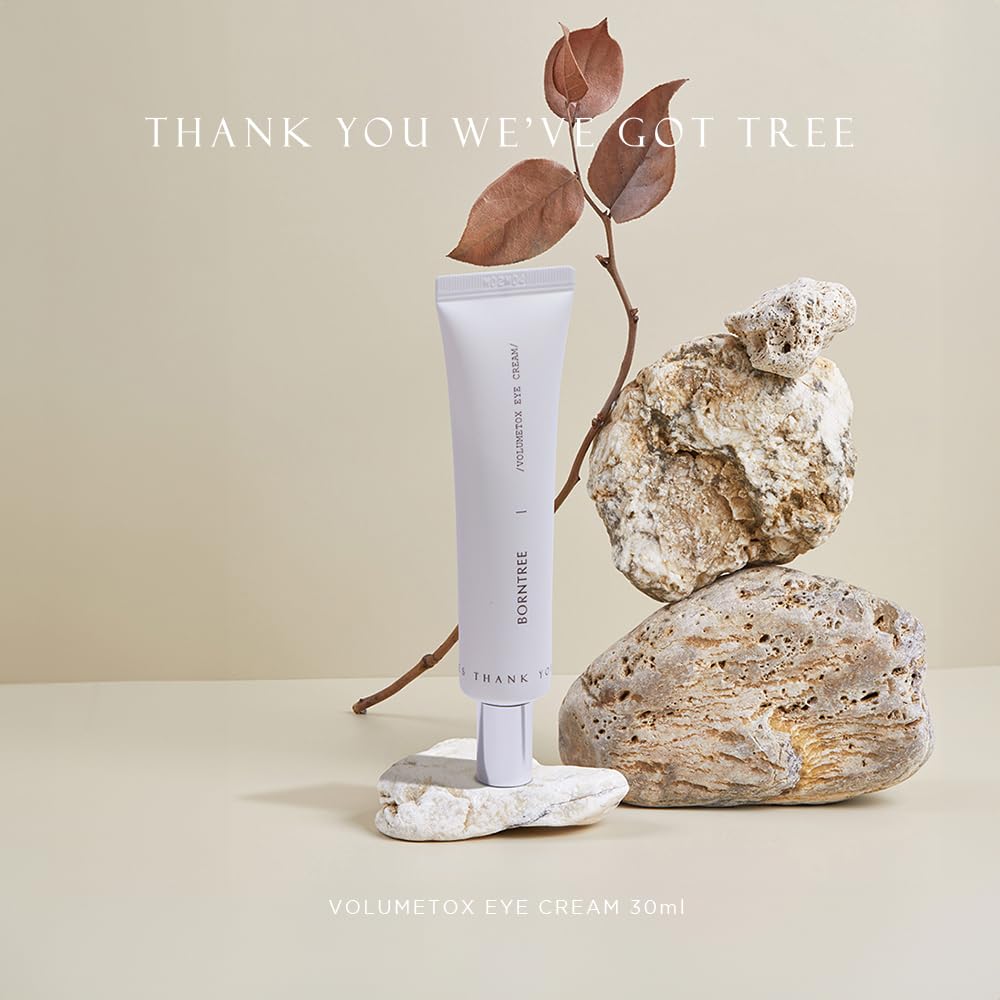 BORNTREE Volumetox Eye Cream 1.01 fl oz with VOLUFILINE 10,000ppm for Skin Elasticity and Anti-Aging