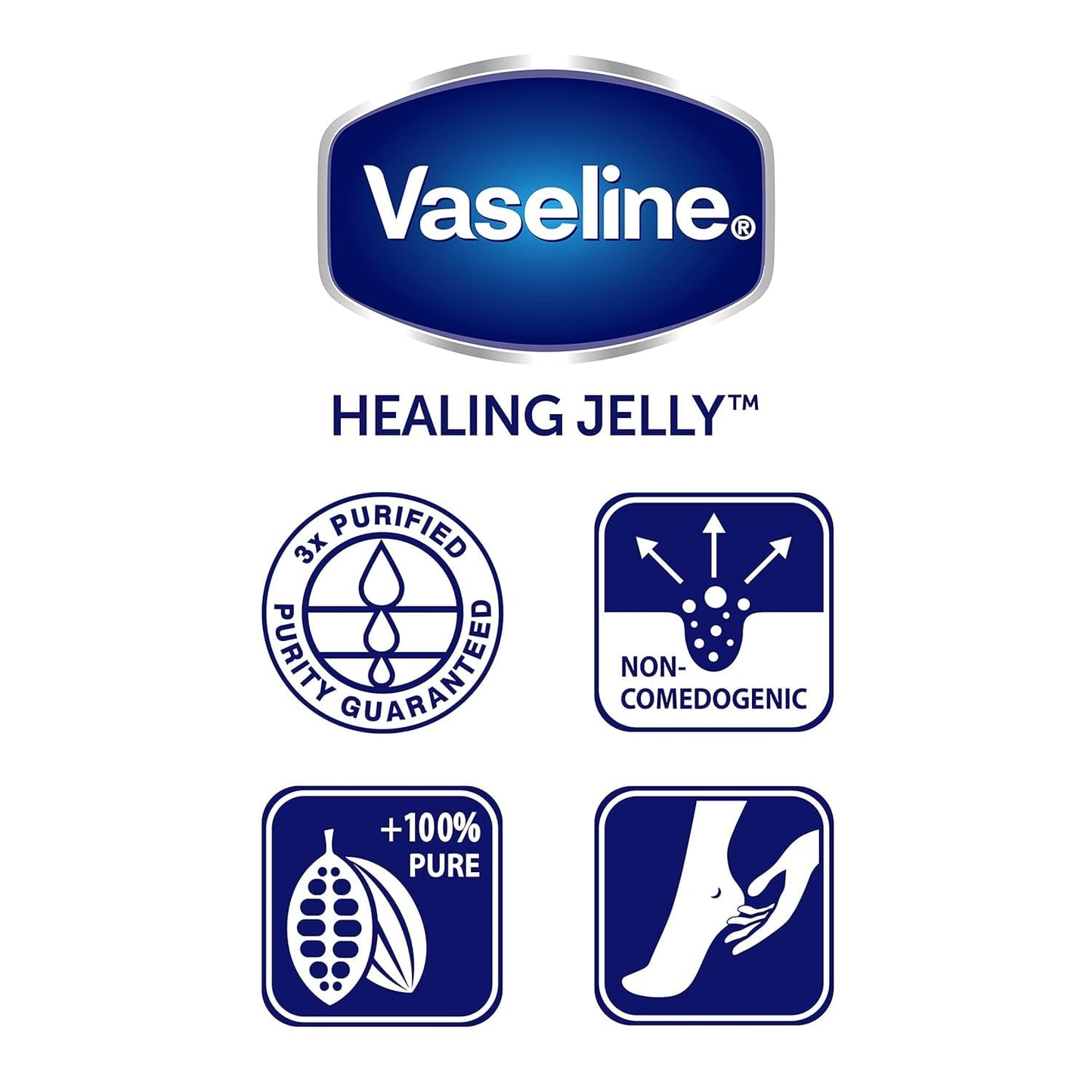 Vaseline Rich Conditioning Petroleum Jelly, Cocoa Butter 7.5 oz (Pack of 12)