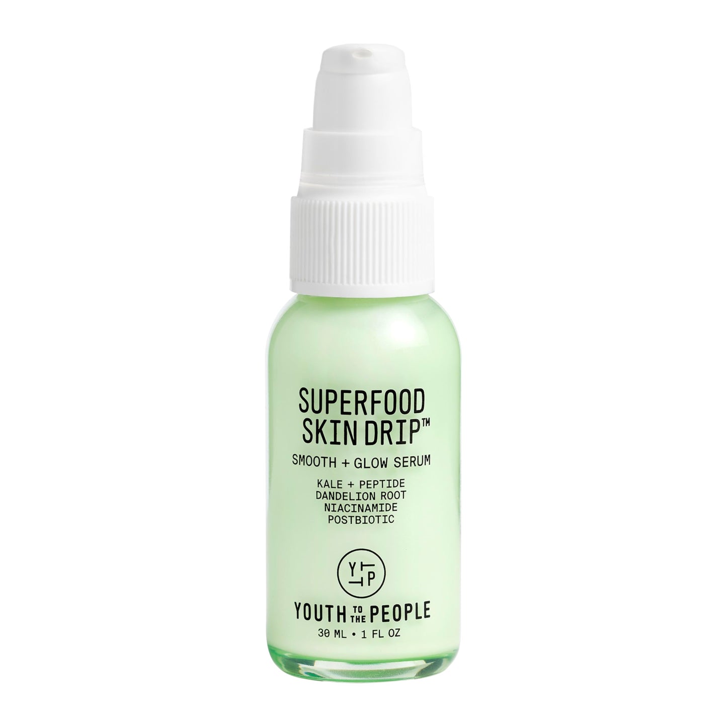 Youth To The People Superfood Skin Drip Smooth + Glow Barrier Face Serum - with Kale, Peptide, Niacinamide, Ceramides - Strengthens Skin Barrier + Evens Skin Tone - Vegan, Cruelty-Free (1 fl oz)