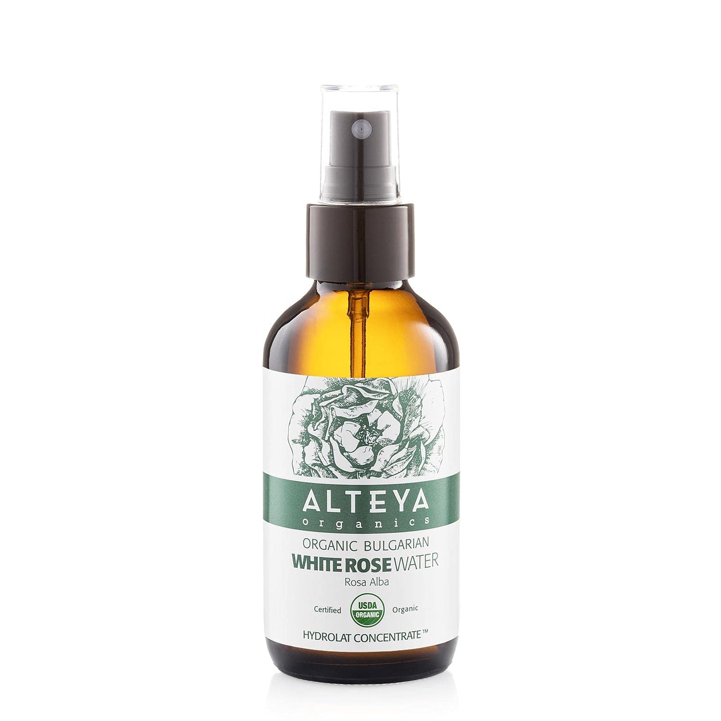 Alteya Organics Organic Bulgarian White Rose Water Facial Toner, BPA Free, 4 Ounce (Pack of 1)