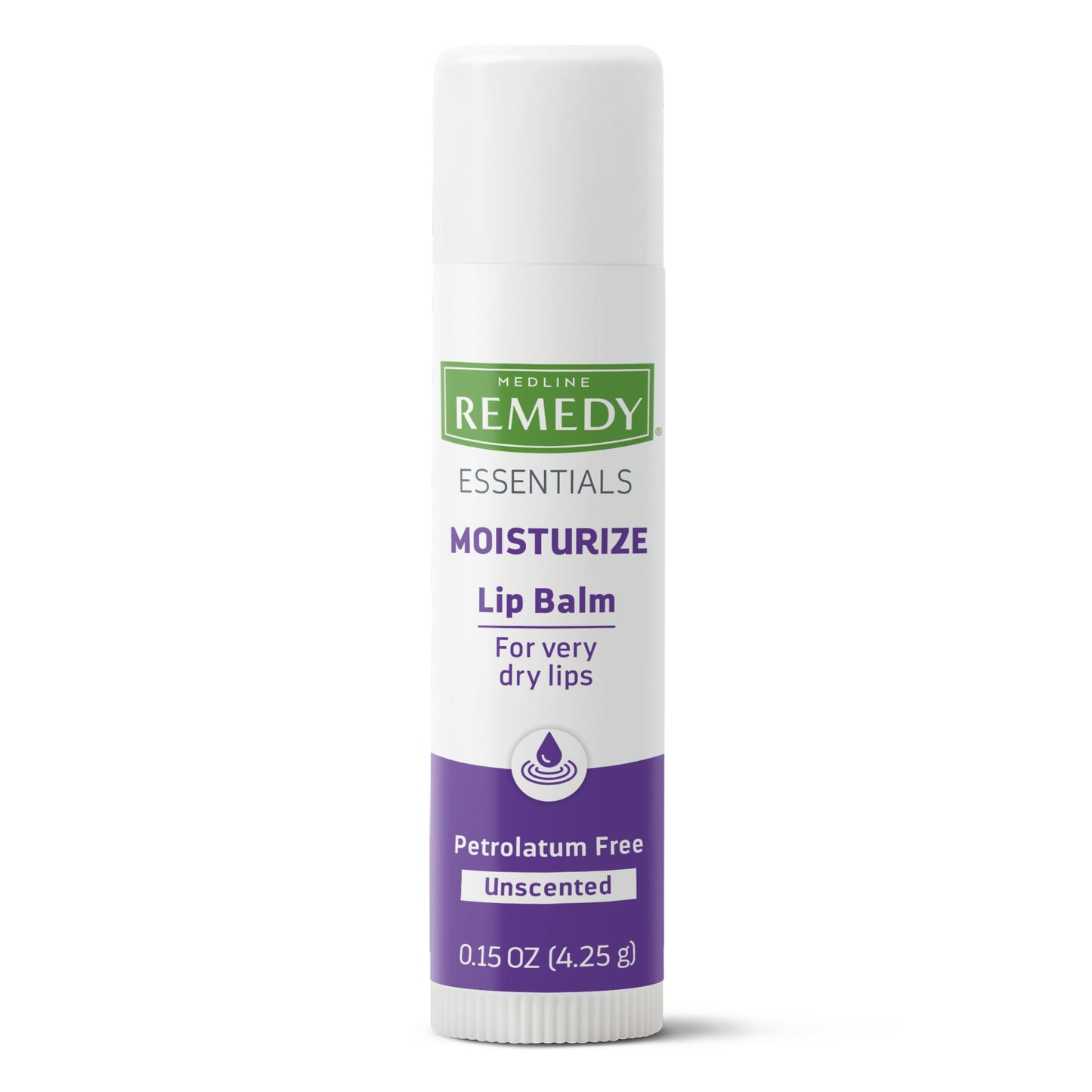 Medline Remedy Essentials Lip Balm, 36 Count, Unscented, Moisturizing, Hydrating Lip Balm, Nourish, Soothe, Revitalize Chapped Lips, Comforting Skin Conditioner, Paraben-Free, 0.15 oz Stick