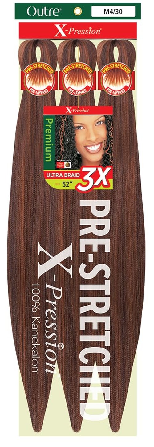 [5 PACK DEAL] Outre X-Pression Braid-Pre Stretched Braid 52" 3X 5 Packs (M4/30)