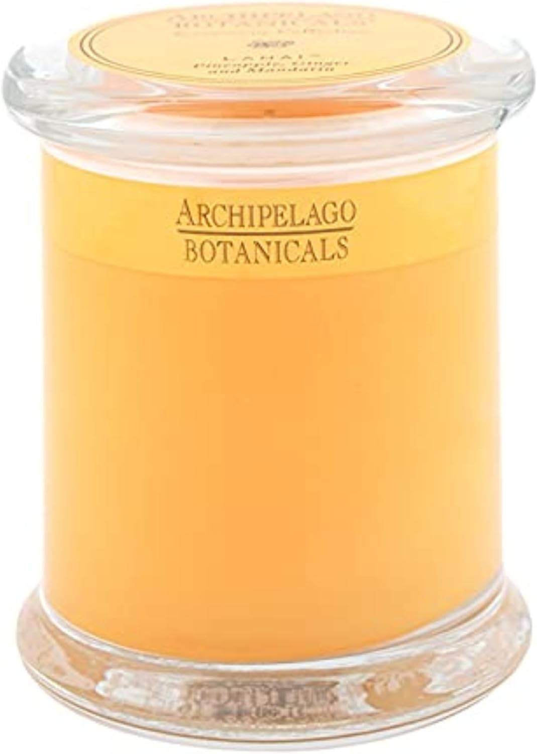 Archipelago Botanicals Kashmir Glass Jar Candle, Kashmir Vanilla, Orange Blossom and Sandalwood Scent, Lead-Free Candle Wicks, Burns Approx. 60 Hours (8.6 oz)
