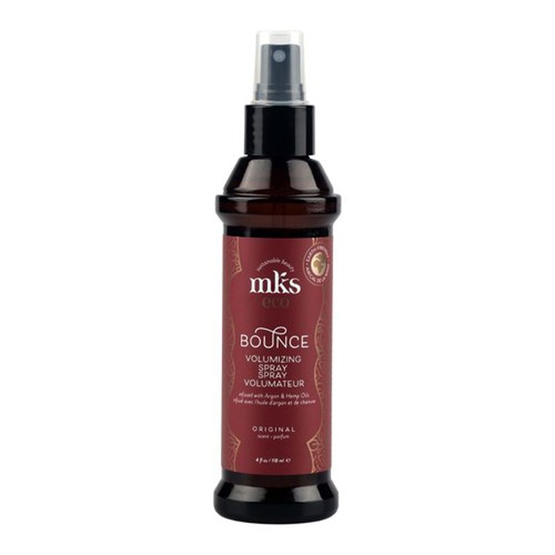 MKS eco Bounce, Original Scent - 4 fl oz - Volumizing Spray - Natural-Looking, Weightless Volume - Moroccan Argan Oil, Hemp Seed Oil & Panthenol - Vegan & Cruelty Free