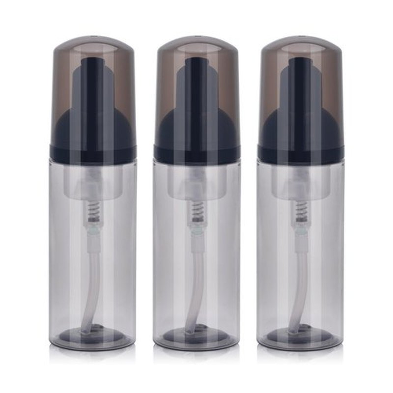 ASEVAT 2 oz Empty Foam Pump Bottle, Mini Travel Foaming Soap Dispenser for Hand Soap, Lash Cleanser, Shampoo (3pcs)