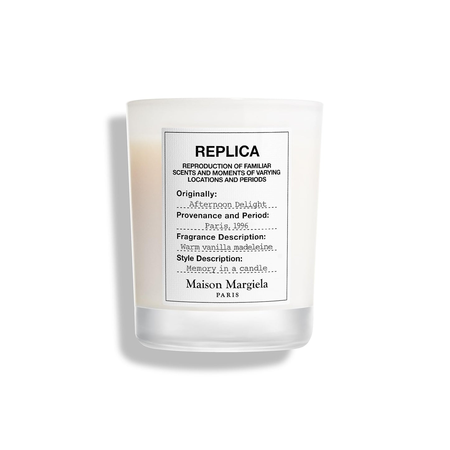 Maison Margiela - Replica - Afternoon Delight Scented Candle - Warm & Cozy Scent - with Vanilla & Sandalwood - 5.8 Oz
