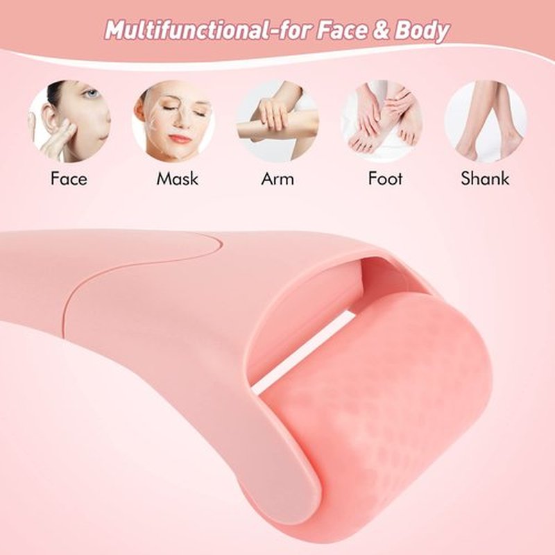 Fronnor Ice Roller for Face,Eyes,Women Gifts Idea,Therapeutic Cooling to Tighten Brighten Complexion and Reduce Wrinkles,Massager Under Eye Puffiness,Migraine and Pain Relidf (Pink)