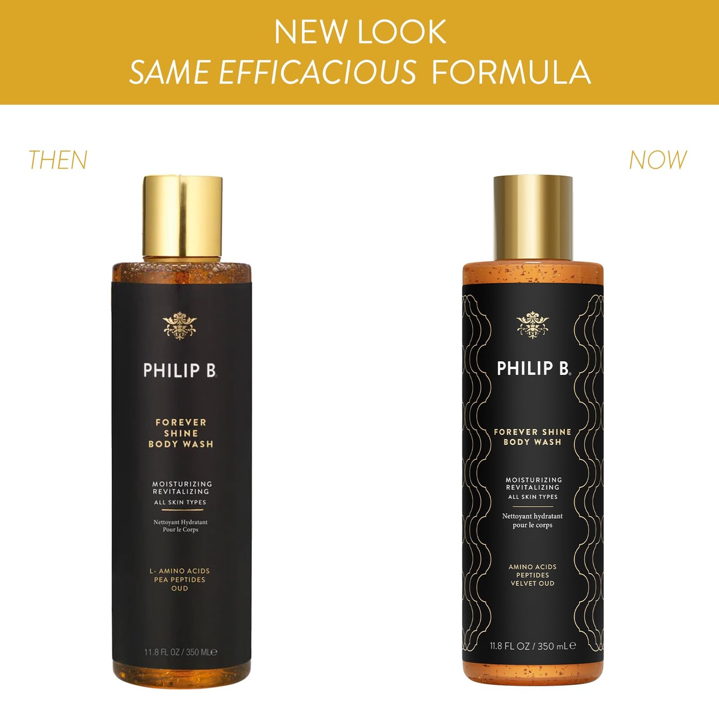PHILIP B. Forever Shine Luxury Body Wash - Moisturizing and Revitalizing, 11.8 oz (350ml)
