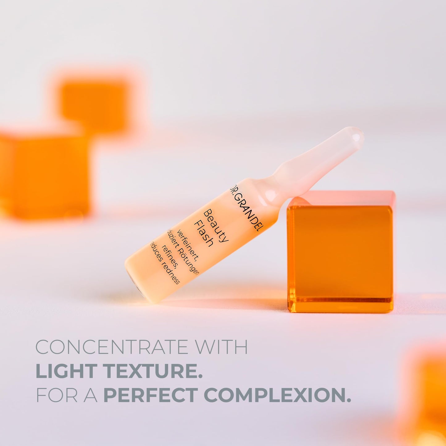 DR. GRANDEL Beauty Flash ampoules 3 x 3 ml – refining active ingredient concentrate, refines pores and reduces redness, leaves skin looking smooth and even, and ensures a perfect complexion