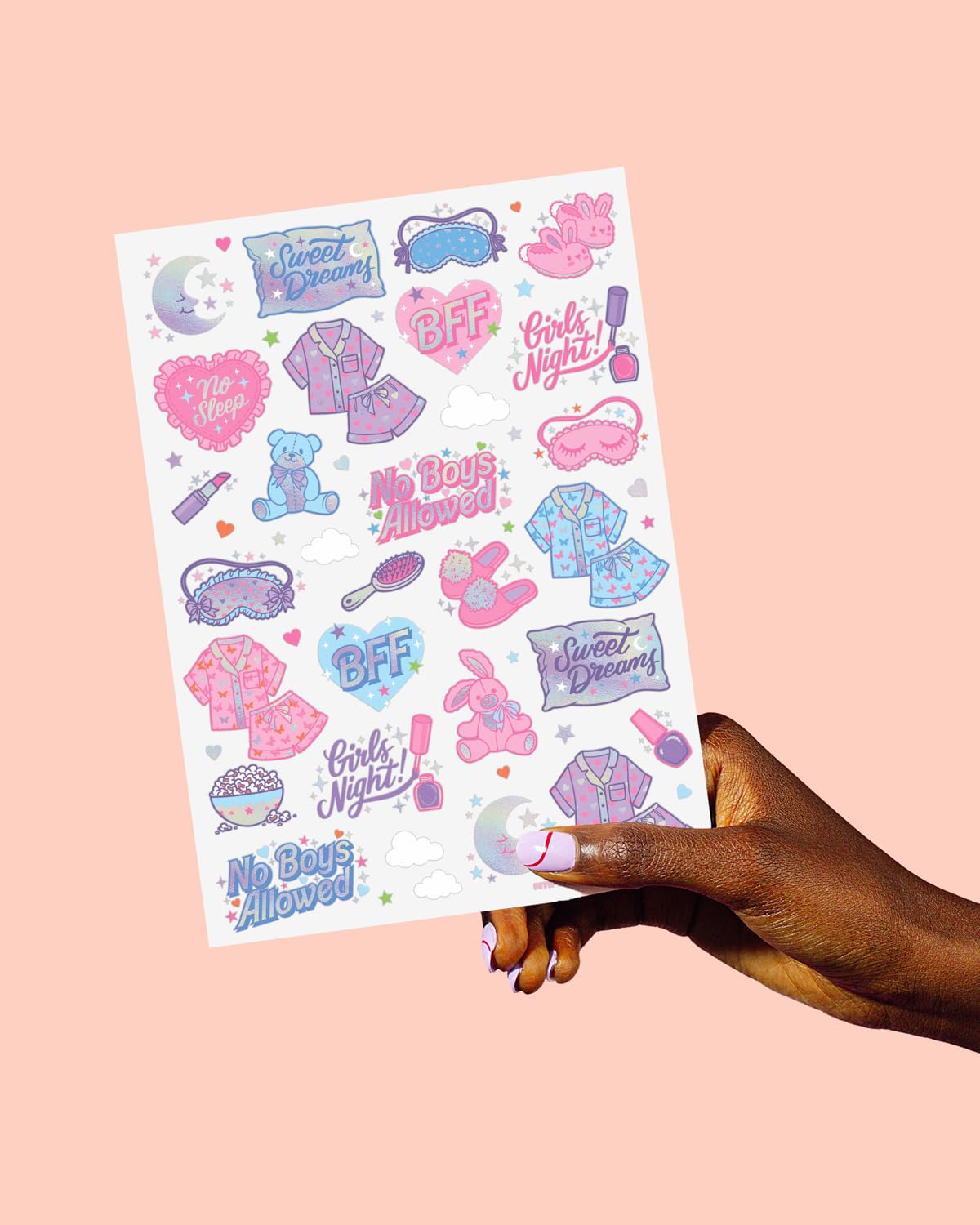 xo, Fetti Pink Sleepover Party Temporary Tattoos for Girls - 52 styles | Pink Birthday Party Supplies, Girls Movie Night Goodie Bag Favors, Cute Bday Decorations, Easter Basket, Stocking Stuffer