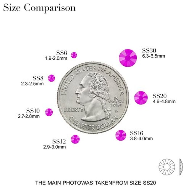 Novani 3000 Pieces Flatback Rhinestones Glass Round Gems Neon-Purple Crystals for Nail Art DIY Crafts Clothes Shoes,SS6,1.9-2.0mm