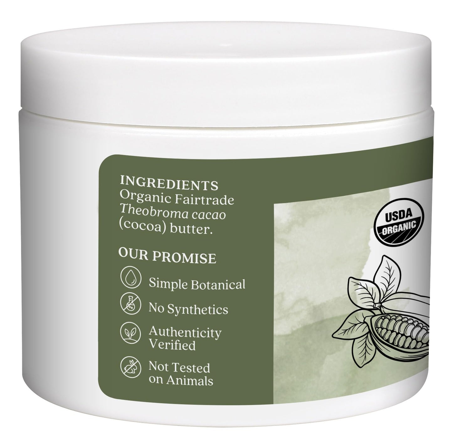 Aura Cacia Natural Cocoa Butter, 4 Ounce (113 g)