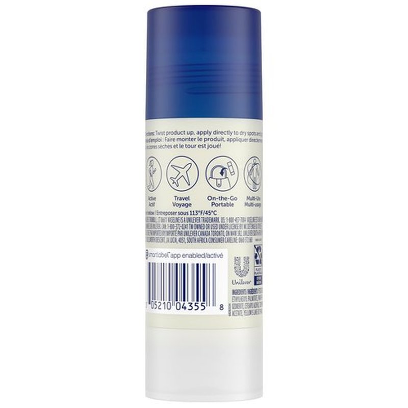 Vaseline All-Over Body Balm Stick 3-Pack – Non-Greasy Fragrance-Free Moisturizer, Travel-Size Lotion, Premium Packaging, 1.4 Oz Ea