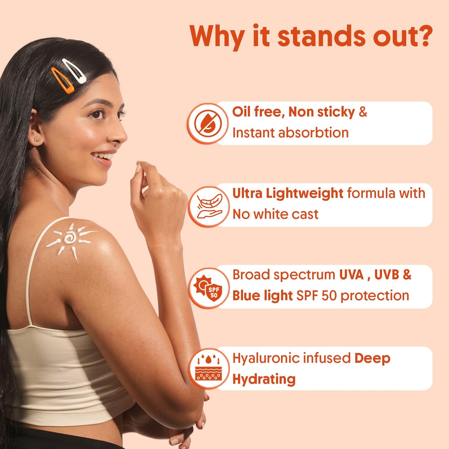 Aravi Organic Daily Oil-Free Body Sunscreen Lotion SPF 50 Broad Spectrum 80-Min Water Resistant | Niacinamide + Hyaluronic Acid + Copper Peptide | Reef Safe Vegan Oxybenzone Free | 3.38 Fl Oz