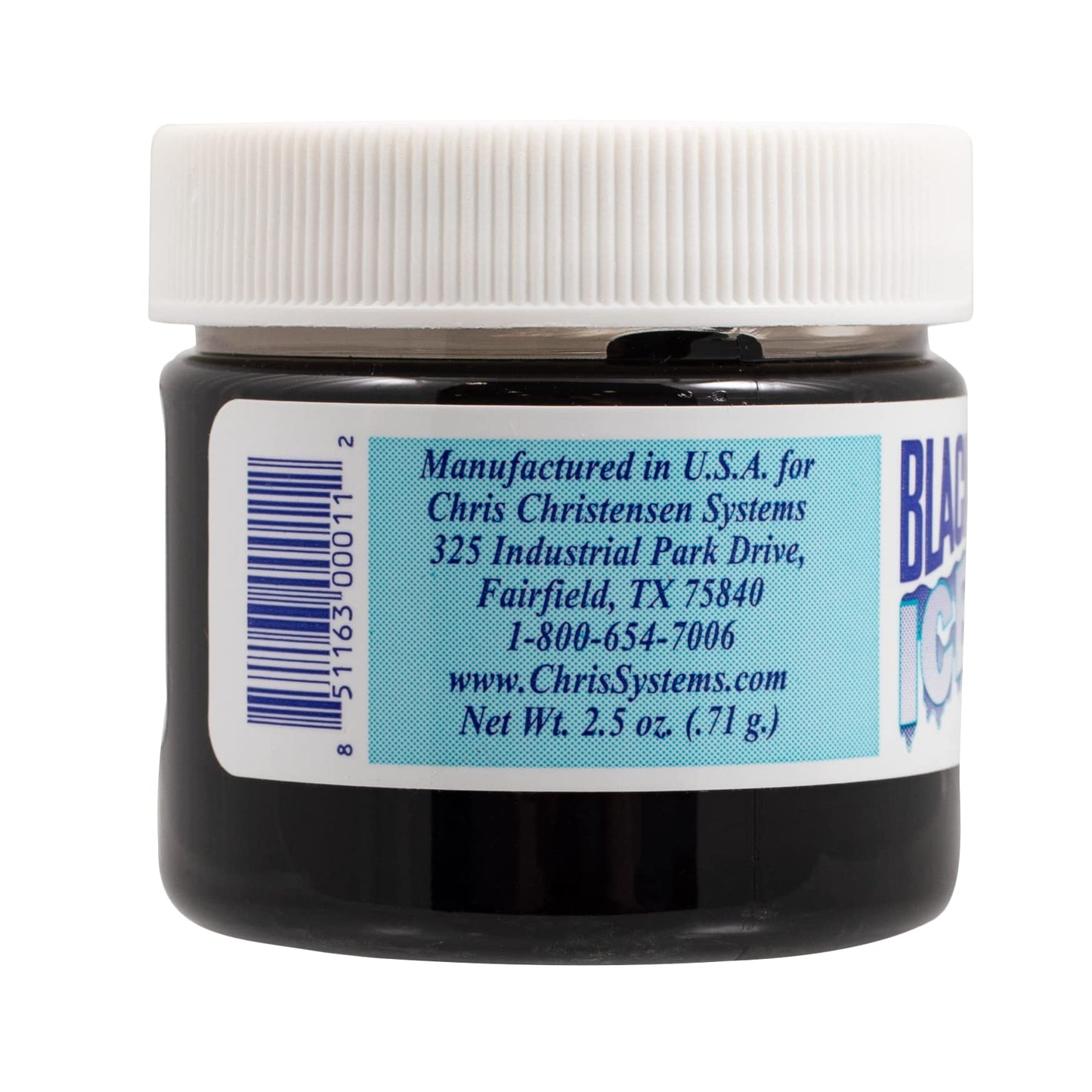 Chris Christensen Ice Crème Cover Up, Dog Cosmetics, Groom Like a Professional, Not Oily or Heavy, Dense Pigmentation, Crème Cover Up, Made in the USA, Black 2.5 oz